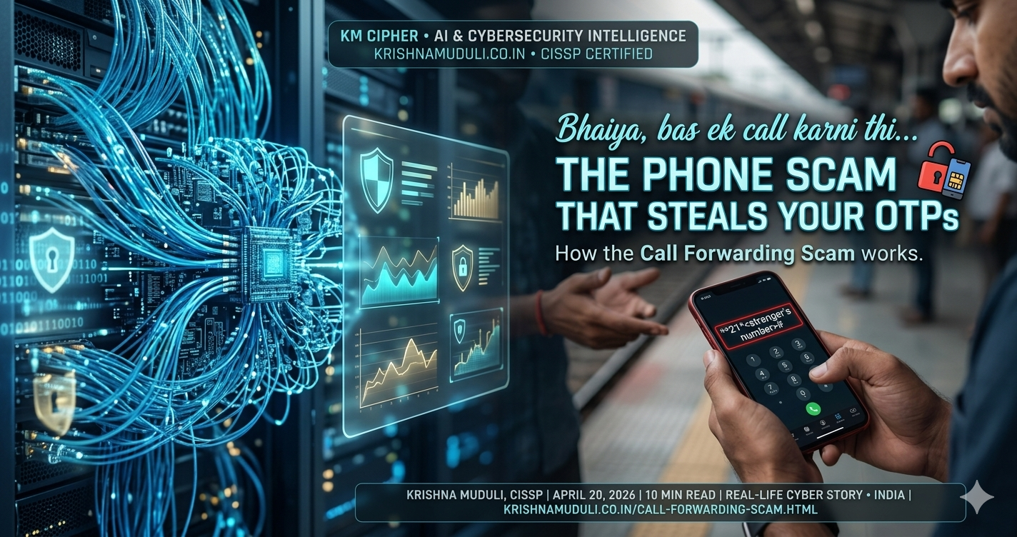The Phone Scam That Steals Your OTPs — Call Forwarding Scam by Krishna Muduli, CISSP