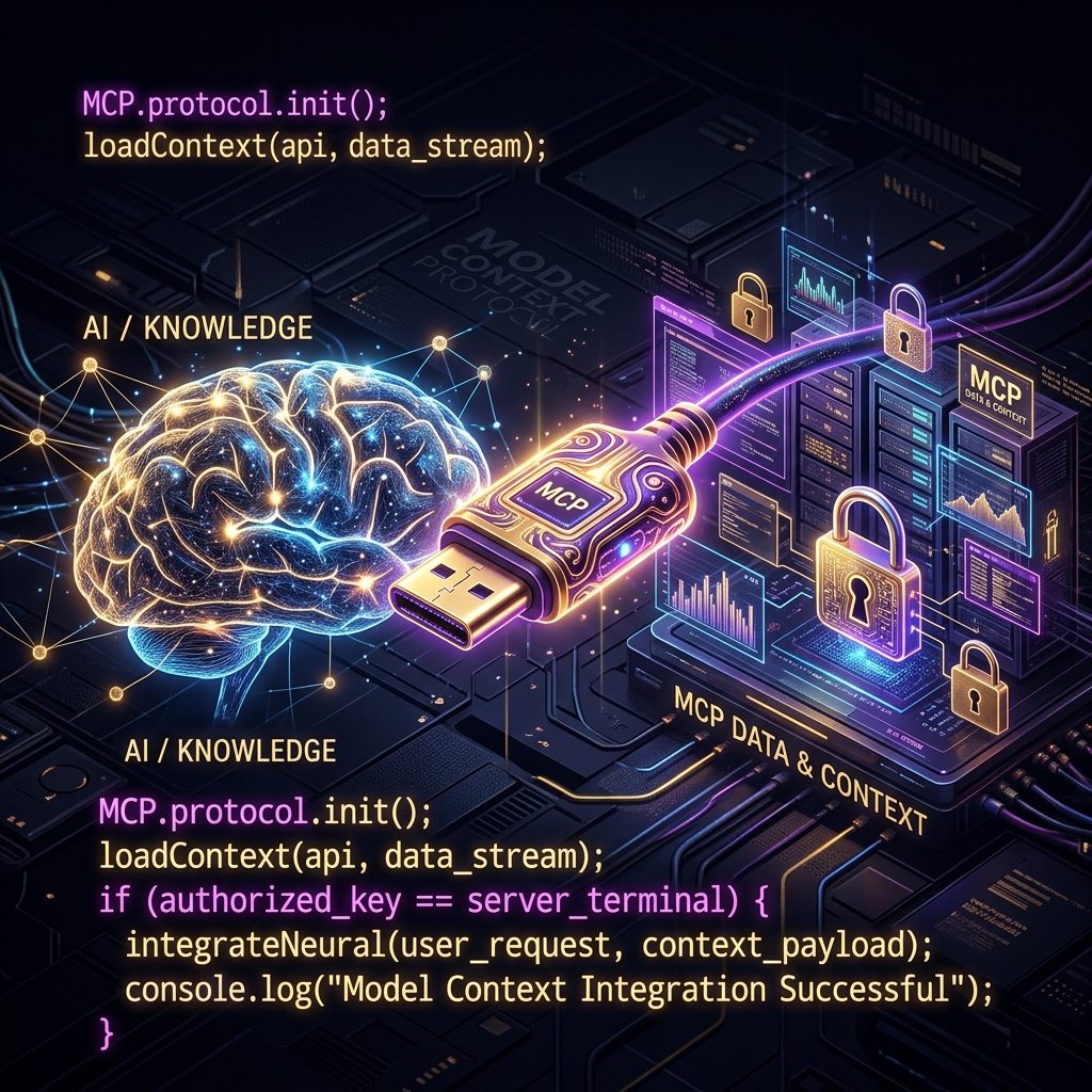 MCP: The USB-C of AI — Cyber Threat illustration