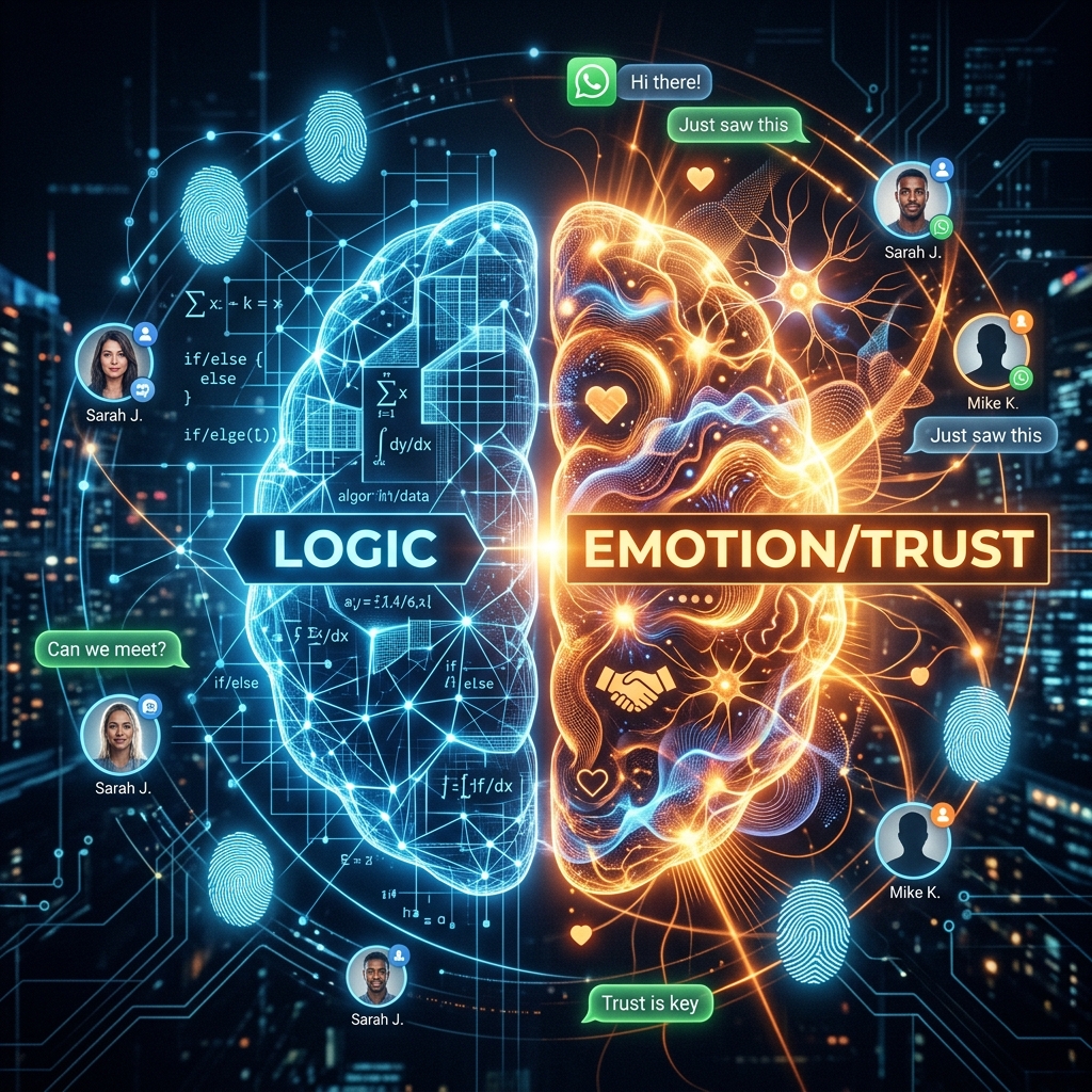 Psychology of a Scam: Logic vs Emotion in a dark cybersecurity theme